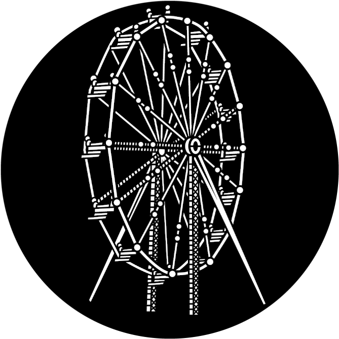 Ferris Wheel - Ferris Wheel Gobo (800x800), Png Download