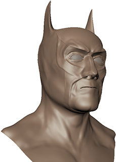 Pre-paint Sculpt - Batman (600x336), Png Download
