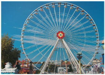 Ferris Wheel In Entertainment Center Poster • Pixers® - Ferris Wheel (400x400), Png Download