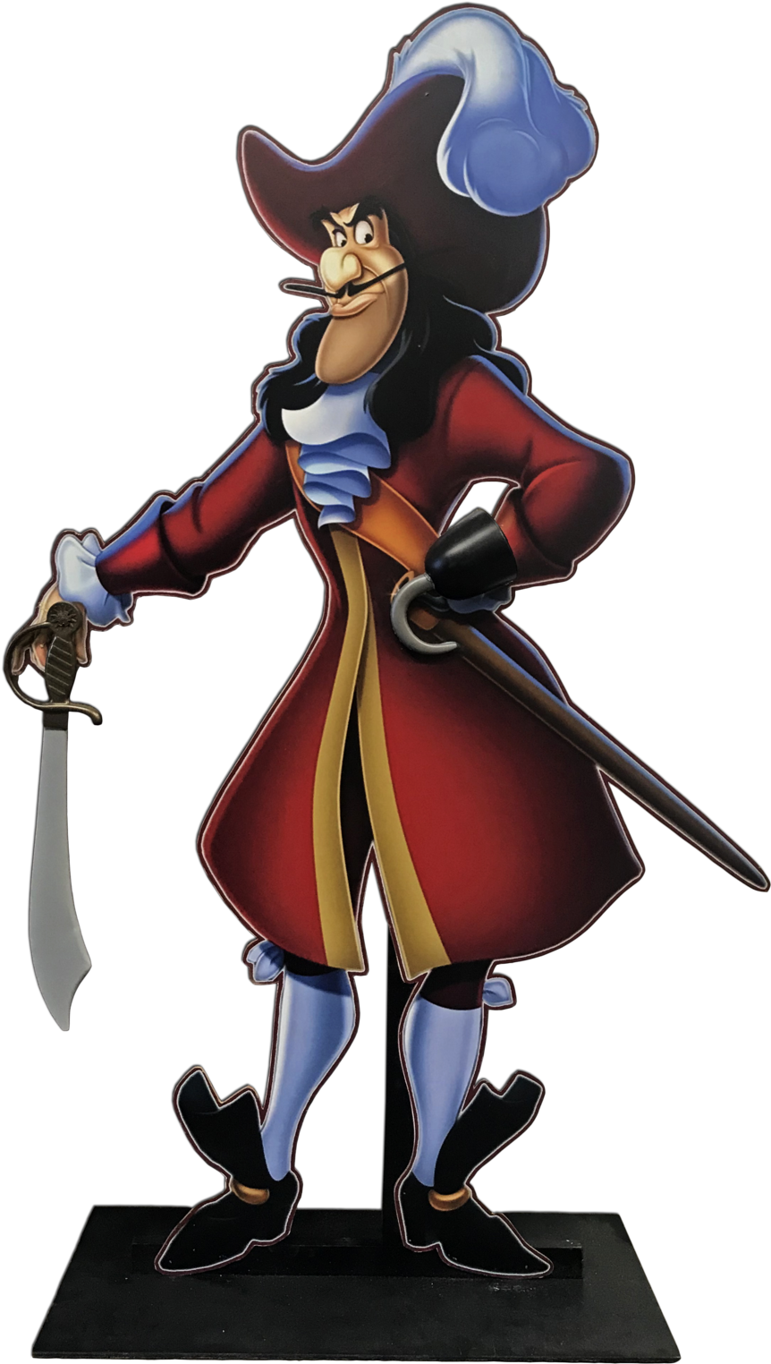 Captain Hook Standee - Captain Hook (1200x1600), Png Download