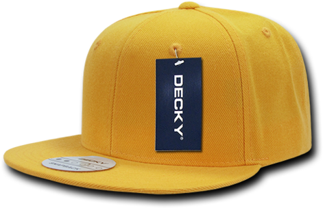 Blank Plain 6panel Solid Color Baseball Hat Flat Round - Decky Flat Bill Snapback Baseball Hats Caps Hat Cap (480x480), Png Download