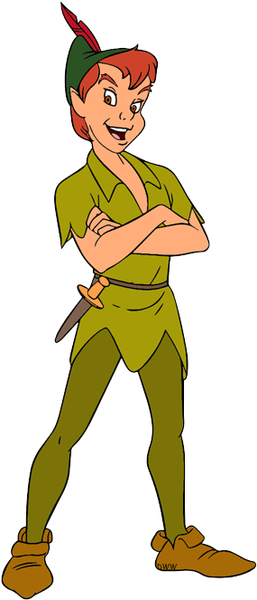 Disney Clipart Captain Hook - Peter Pan & Tinkerbell (300x674), Png Download