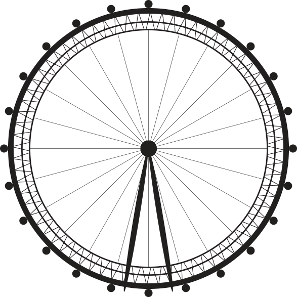The World's Tallest Observation Wheel, You Can See - Radar Plotting (587x587), Png Download