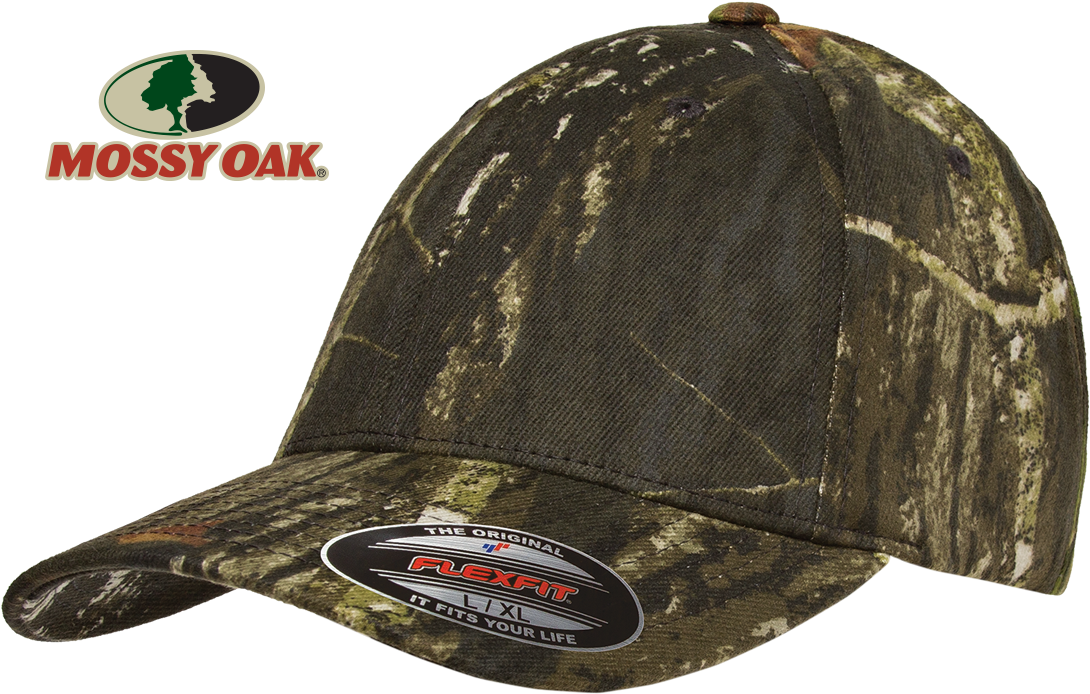 Flexfit Mossy Oak Break Up - Mossy Oak (1100x770), Png Download