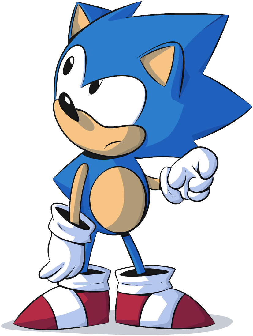 Sonic Mania Sonic Art (981x1200), Png Download