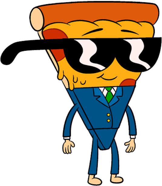 Pizza Steve Wearing Suit - Pizza Steve In A Suit (600x678), Png Download