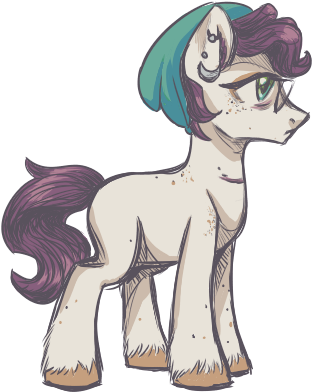 Hippykat13, Beanie, Blank Flank, Female, Freckles, - Kaminski Family Crest (406x442), Png Download