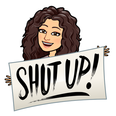 1 The First Is The Latest One That Lil Princess Has - Shut Up Bitmoji (398x398), Png Download
