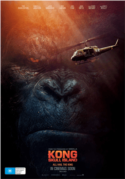 Poster: Kong: Skull Island- All Hail The King, 34x22in. (650x366), Png Download
