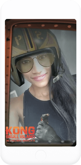 Discover - Facebook Lens (358x697), Png Download