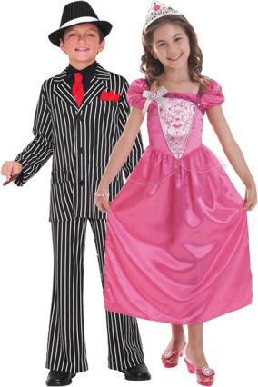 Kids Fancy Dress - Boy Gangster Costume (284x426), Png Download