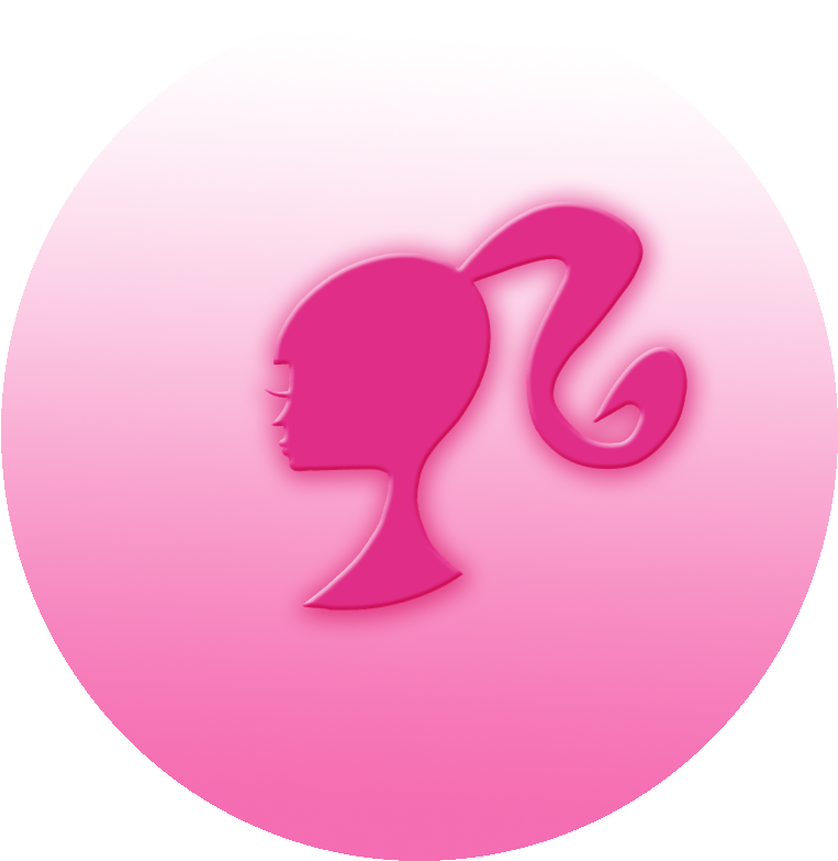 Silheetas3x3-barbie - Illustration (900x900), Png Download