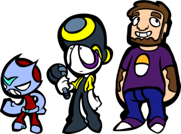The Original 3 Pizza Party Podcasters - Rebeltaxi Pan (600x444), Png Download