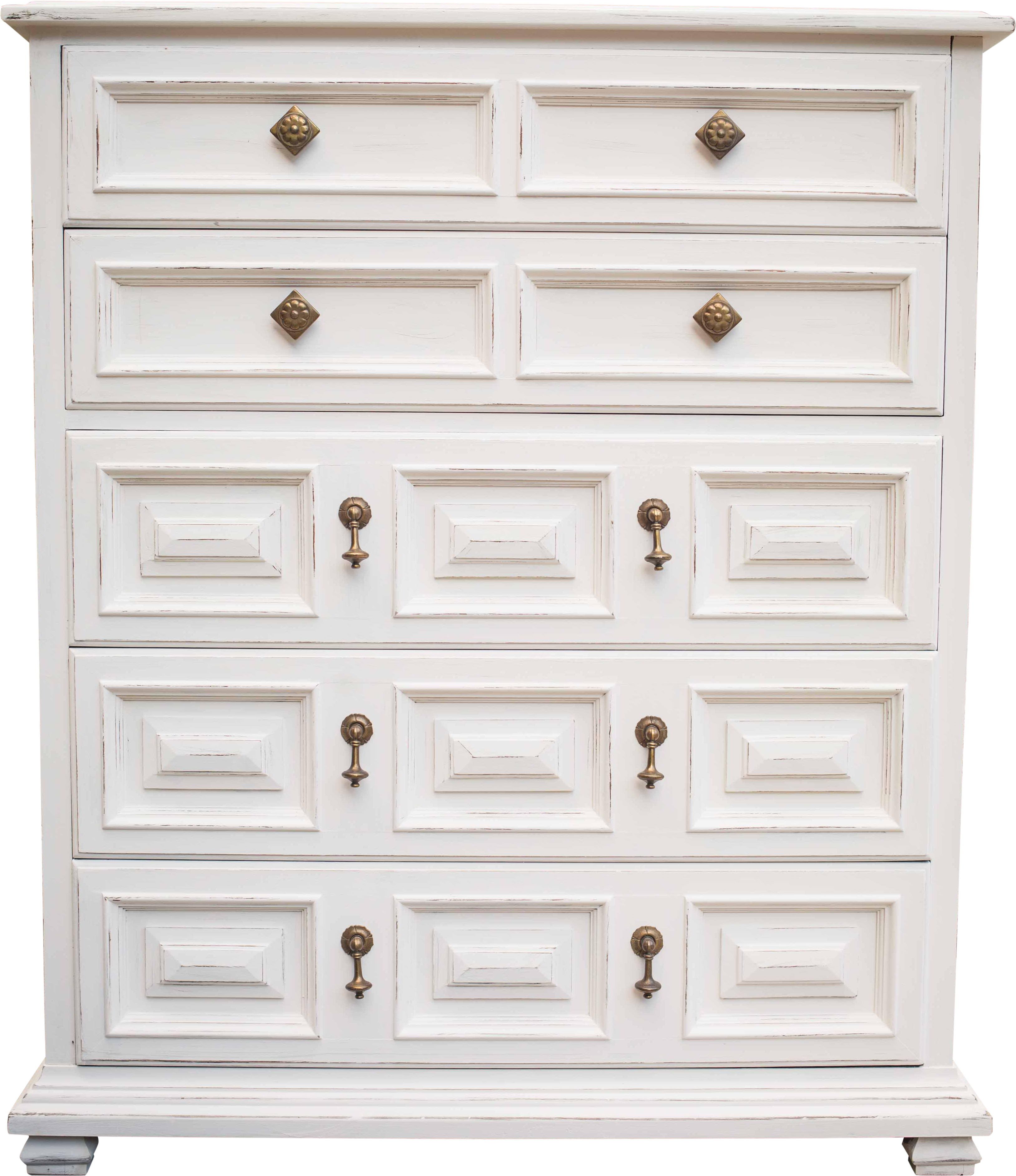 Dresser Has Been Painted In An Antique White Chalk - Chest Of Drawers (3617x4186), Png Download