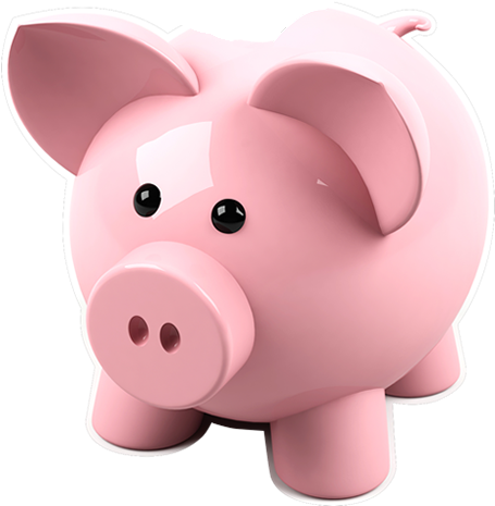 Money Saving Tips Nz - Cute Piggy Bank Png (475x490), Png Download