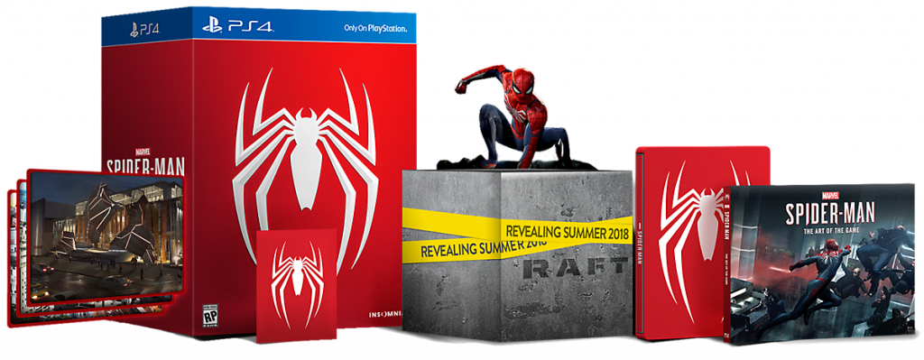 Spider-man Ps4 Statue Open - Marvels Spiderman Collectors Edition (1024x399), Png Download