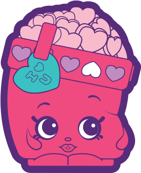 Honey Hearts - Shopkins Bubble Gum Sweetheart Candice Candle Candy (577x506), Png Download
