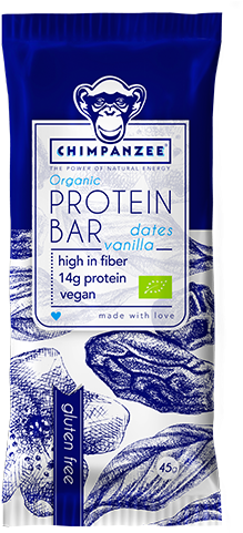 Chimpanzee Organic Protein Bar - Chimpanzee Protein Bar - 45gr (330x489), Png Download