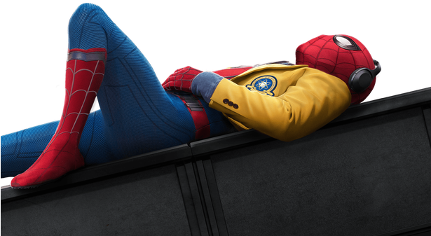 251kib, 614x345, Bg Spiderman - Spider Man Homecoming (614x345), Png Download