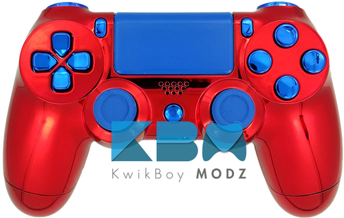 Custom Spiderman Ps4 Controller - Kwikboy Modz (500x318), Png Download