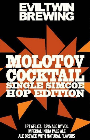 Molotov Cocktail Single Simcoe Hop Edition - Evil Twin Molotov Cocktail Beer 330ml (480x480), Png Download