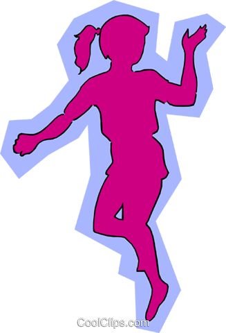 Kid Silhouettes Royalty Free Vector Clip Art Illustration - Illustration (327x480), Png Download