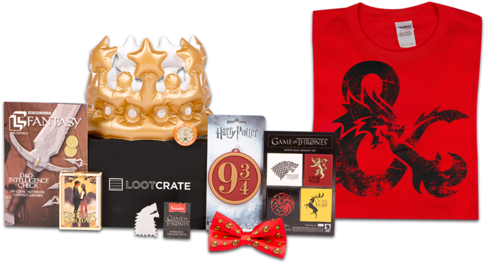 Loot Crate Fantasy Box - Lootcrate Junk (580x313), Png Download