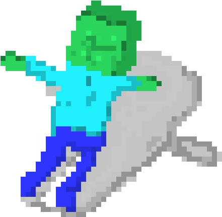 #1 Lego Minecraft Zombie - Cartoon (560x530), Png Download