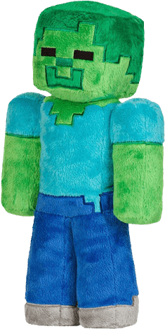 Minecraft Zombie Plush (600x600), Png Download