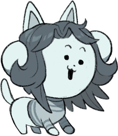 Hoi Im Temmie - Undertale Temmie Puns (1039x812), Png Download