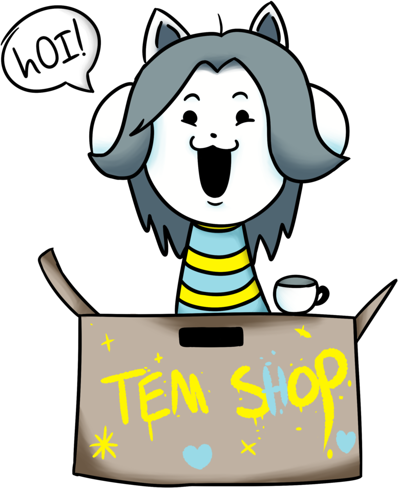 Temmie Wallpaper - Undertale Tem Shop Hoi (807x990), Png Download