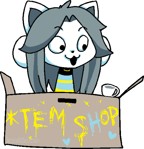 Temmie - Undertale Temmie Gif (500x518), Png Download