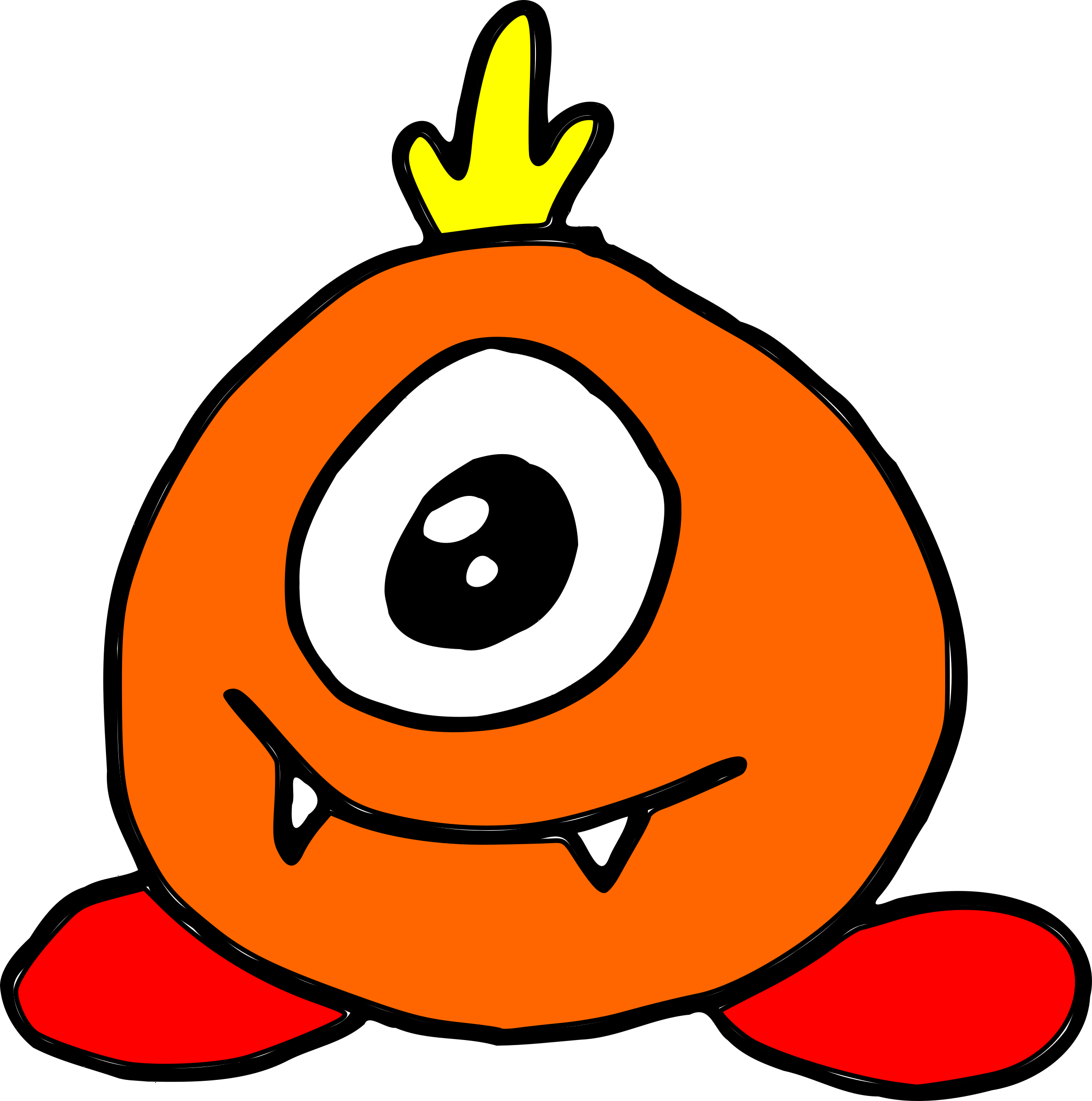 This Free Icons Png Design Of Monster 04 (2380x2400), Png Download