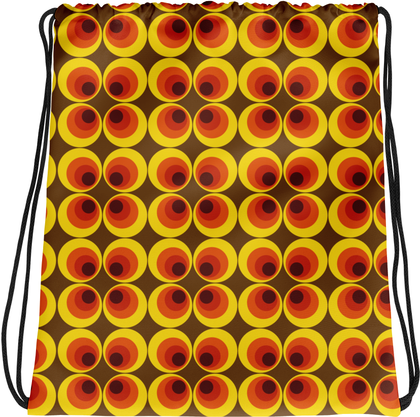 Monster Eyes Drawstring Bag - Circle (1000x1000), Png Download