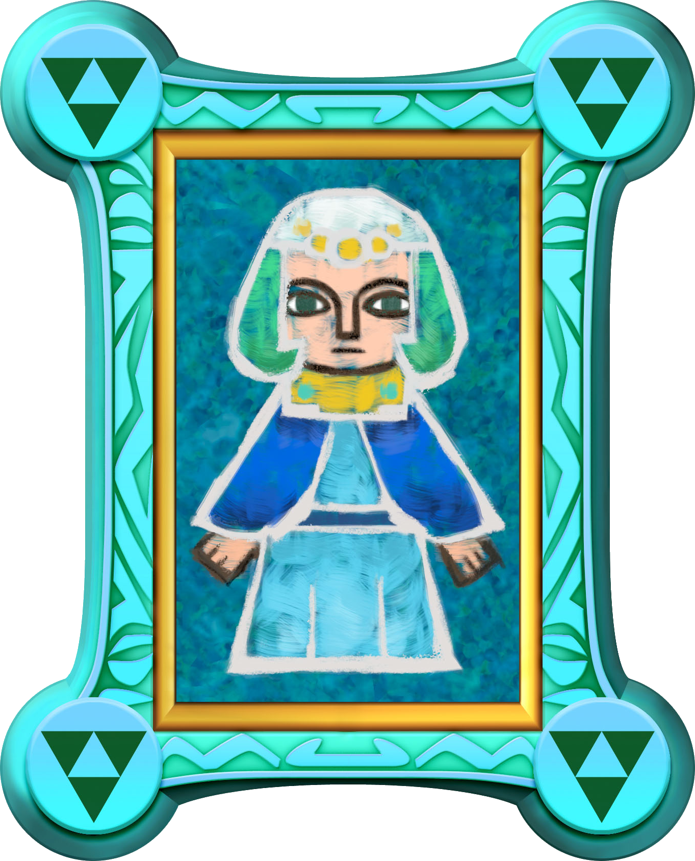The Legend Of Zelda - Zelda A Link Between Worlds Seres (1363x1688), Png Download