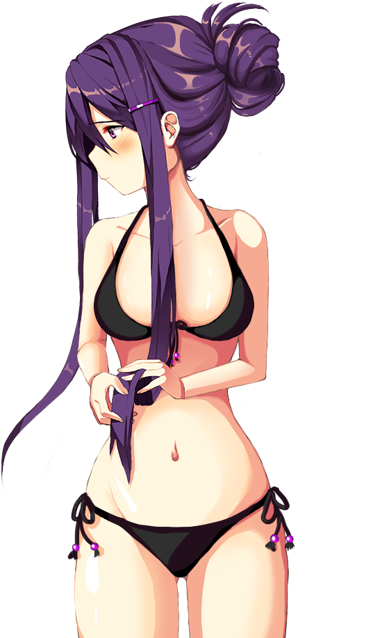 1 Jan - Doki Doki Literature Club Beach (960x960), Png Download