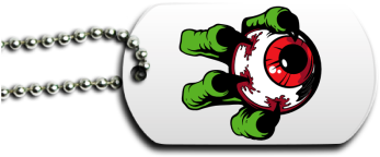 Monster Eyeball Dog Tag - Pet Tag (350x350), Png Download