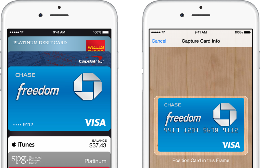Apple Pay Card Scan (898x580), Png Download