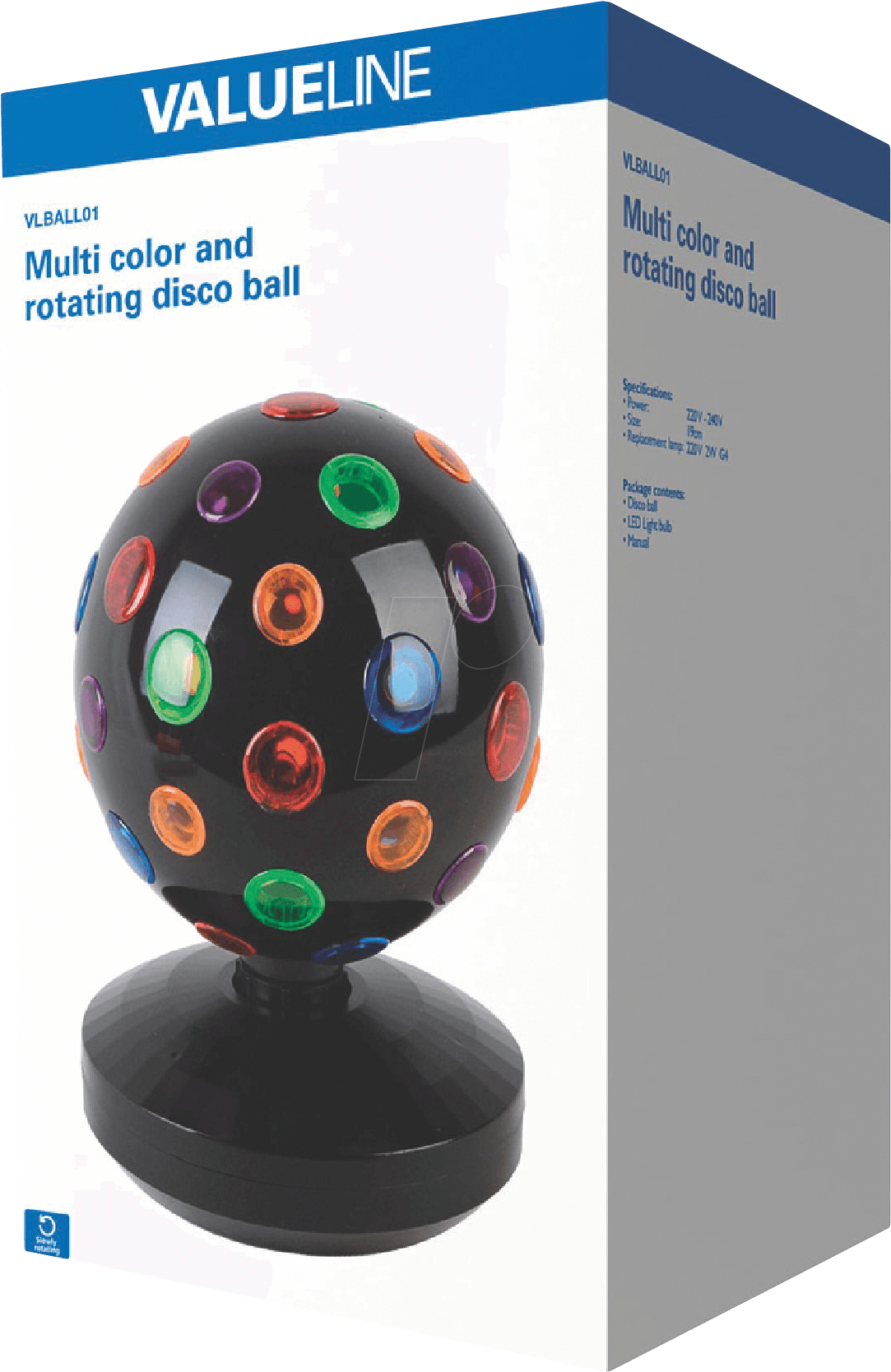 Multi-colour Disco Ball Valueline Vlball01 - Valueline Disco Ball Multi-colour Vlball01 (1137x1692), Png Download