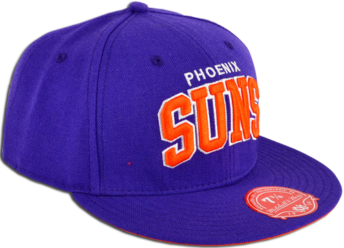 Mitchell & Ness Nba Phoenix Suns Fitted Cap - Nba (500x361), Png Download