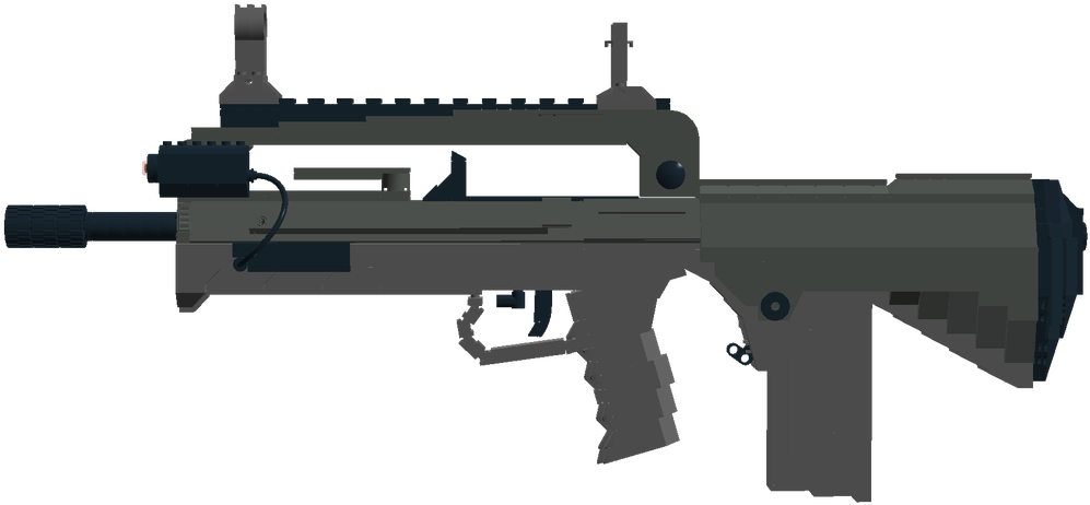 Pause - Assault Rifle (1100x513), Png Download
