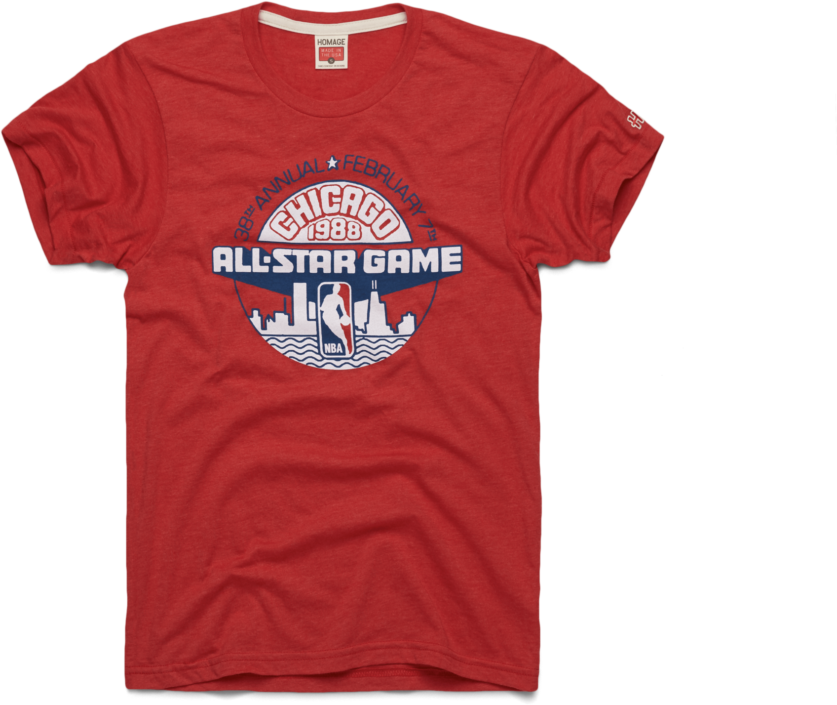 1988's All Star Weekend In The Windy City Was One For - 38th Annual Nba All-star Game Chicago 1988 T-shirt (2048x2048), Png Download