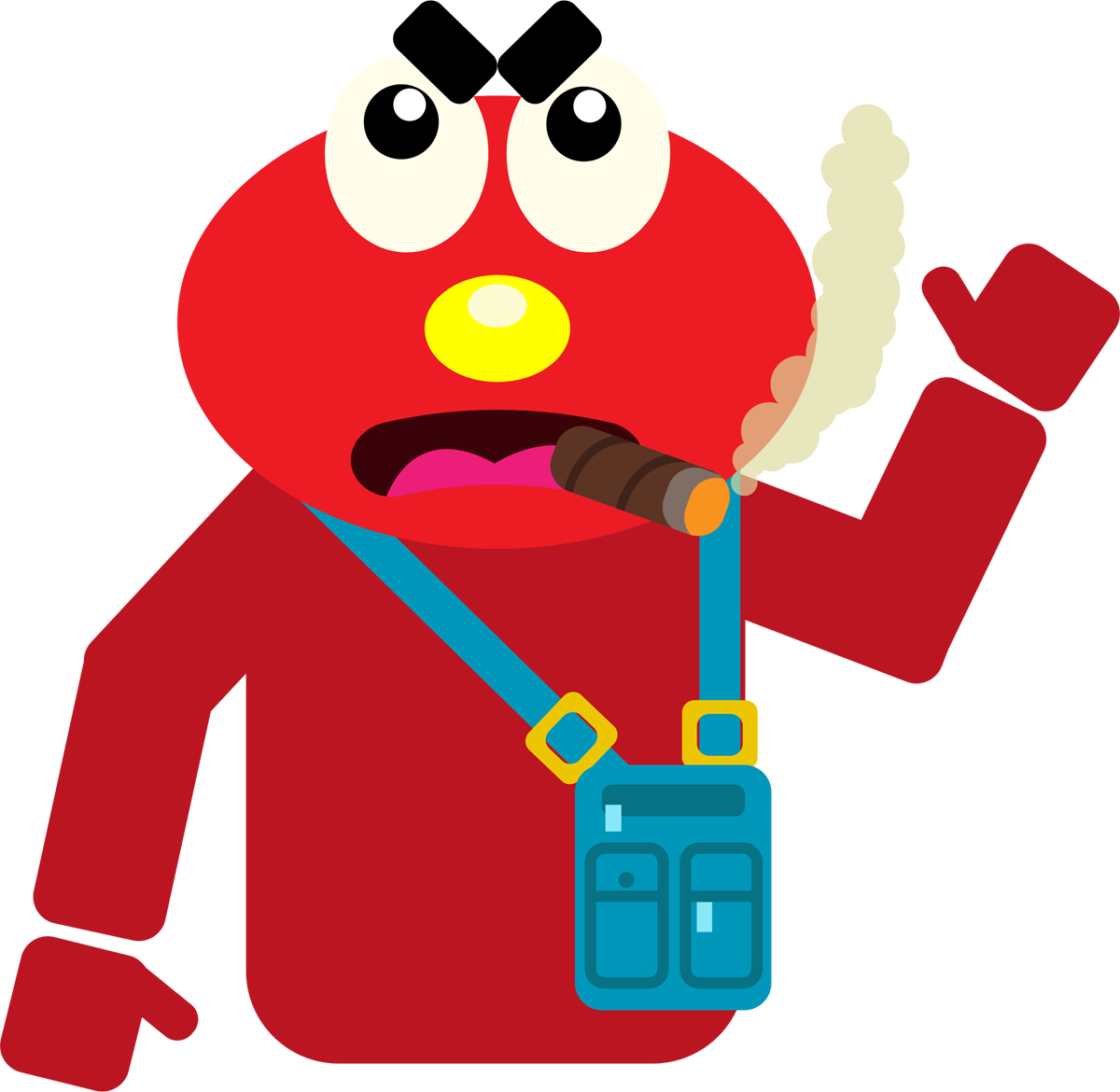 Times Square Elmo - Emoji (1200x1170), Png Download