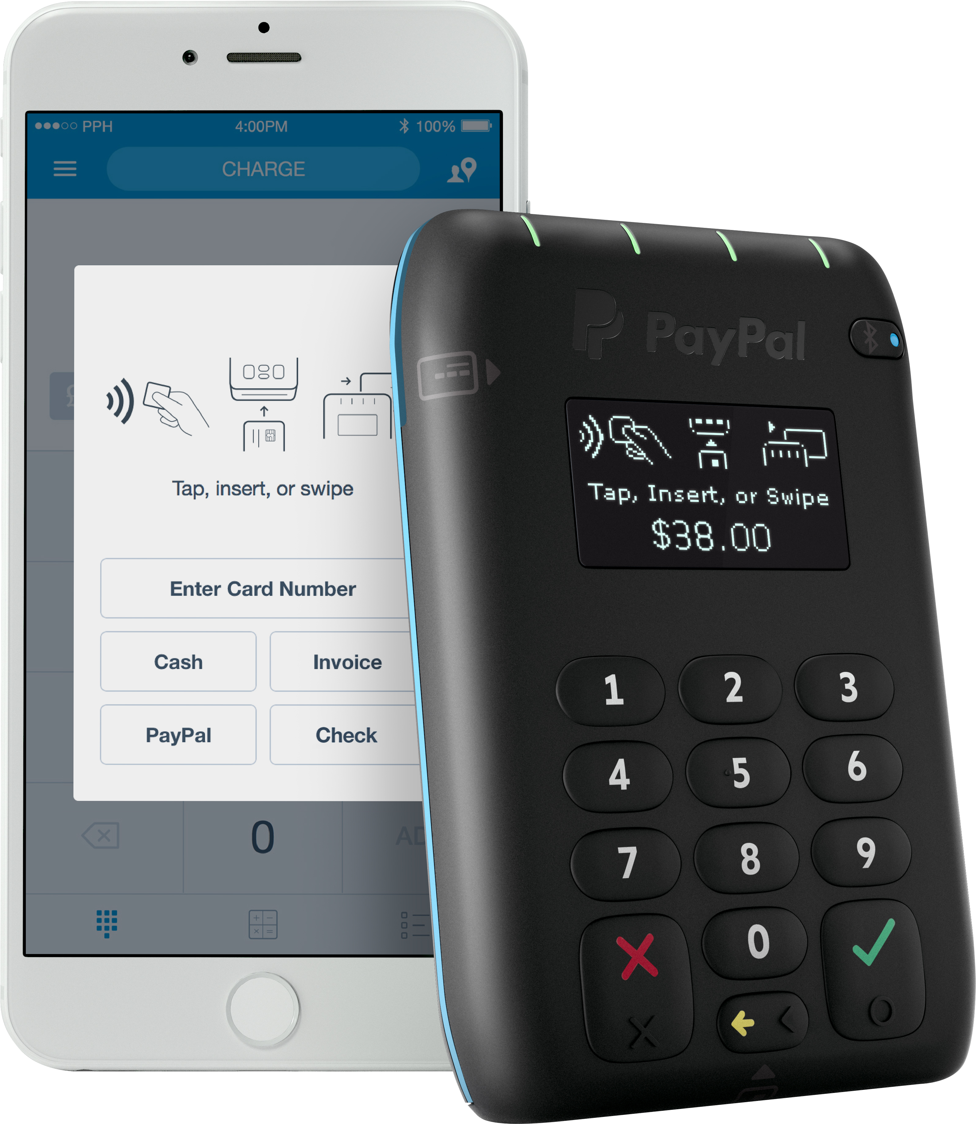 Paypal Here Launches A Mobile Card Reader That Accepts (4000x4000), Png Download