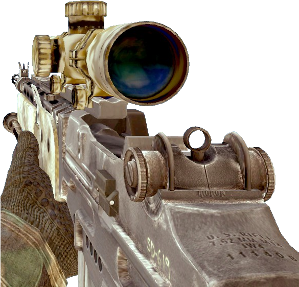 M14 Ebr Images - Mk 14 Ebr Mw2 (584x569), Png Download