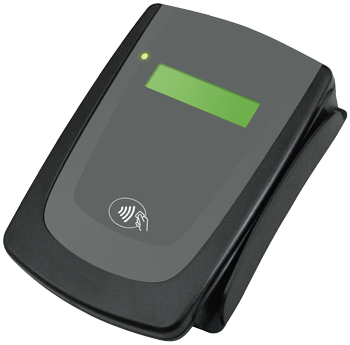 Keep Your Mobile Device By The Reader Until It Vibrates - Gadget (350x345), Png Download