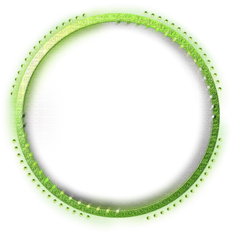 Frame Round Green - Diamond Round Frame Png (400x400), Png Download