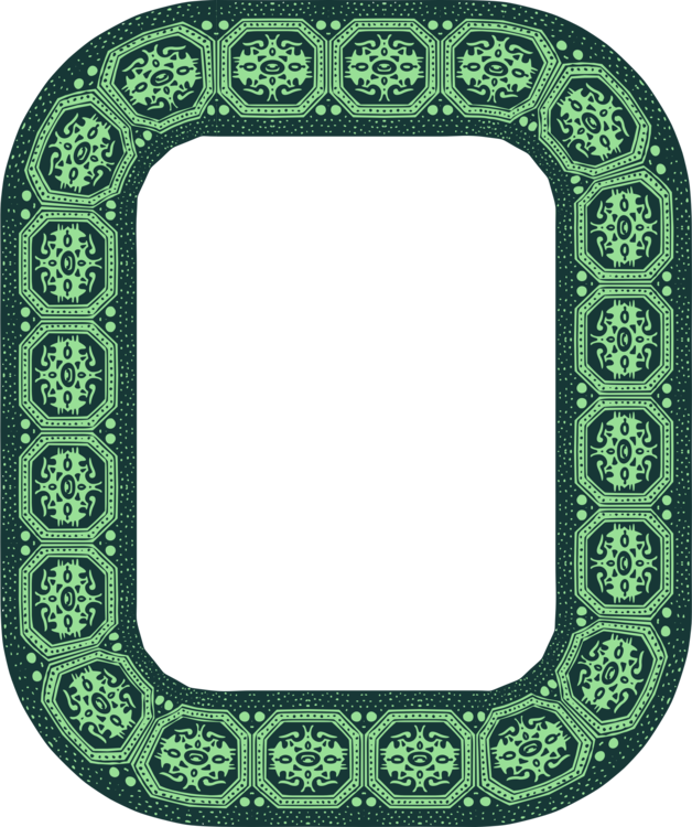 Picture Frames Green - Picture Frame (628x750), Png Download