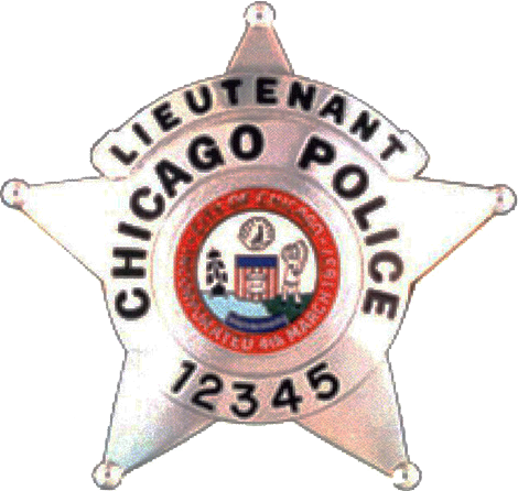 Chicago Police Department Badges - Chicago Police Lieutenant Badge (470x446), Png Download
