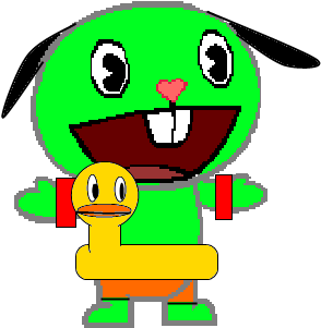 Floaties - Happy Tree Friends Lammy (423x416), Png Download